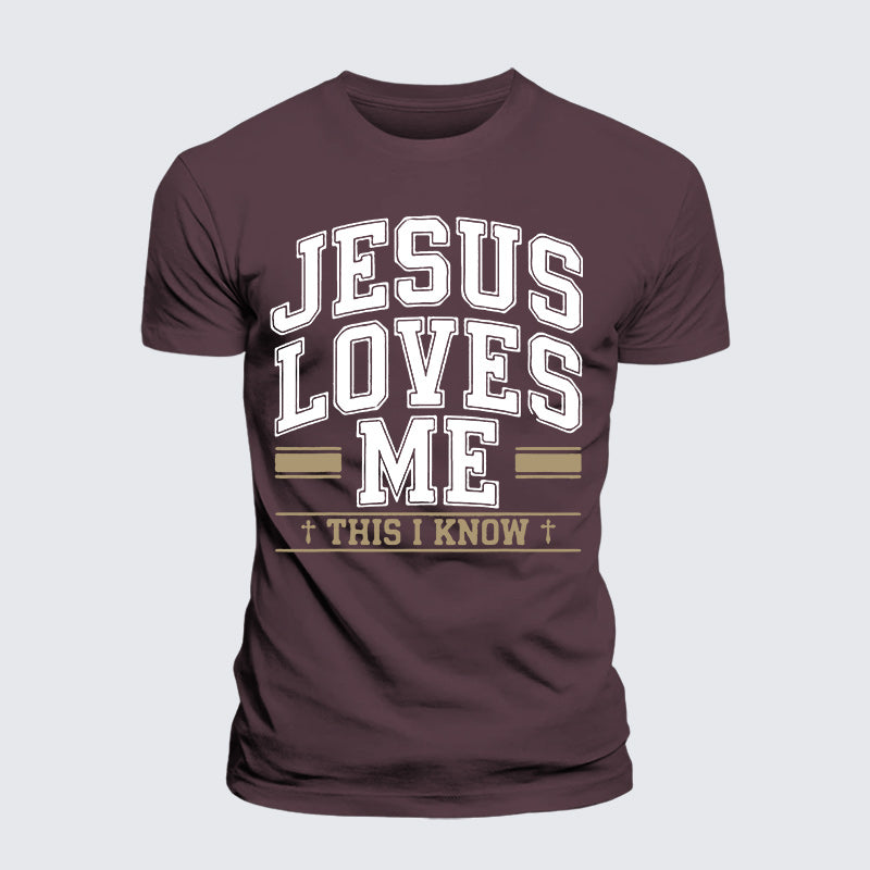 Luxe Mercerized Cotton Tee - Jesus Love Me This I Know