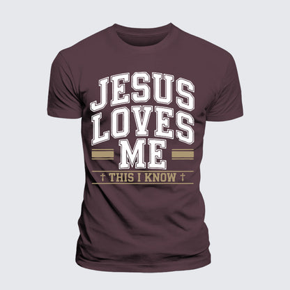 Luxe Mercerized Cotton Tee - Jesus Love Me This I Know