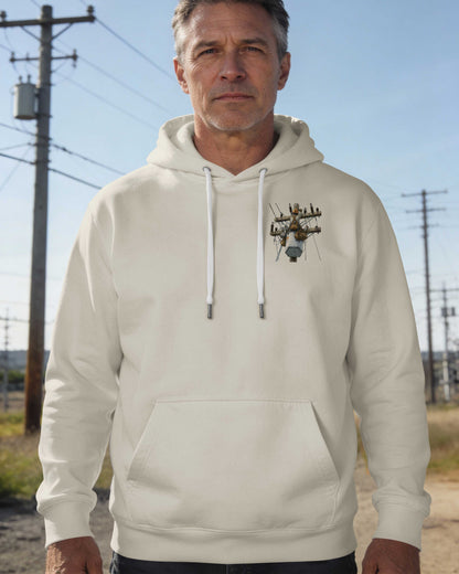 This Lineman Fixes What Storms Break With The Strength God Gives Hoodie
