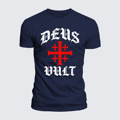 Luxe Mercerized Cotton Tee - Deus Vult