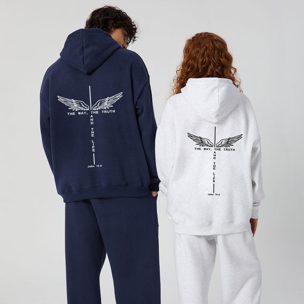 The Way The Truth The Life Christian Premium Fleece Hoodie Set