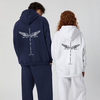 The Way The Truth The Life Christian Premium Fleece Hoodie Set