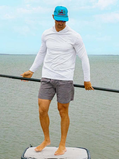 Men's Outdoor Sun Protection Cool Hooded Sun Protection Long Sleeve Top