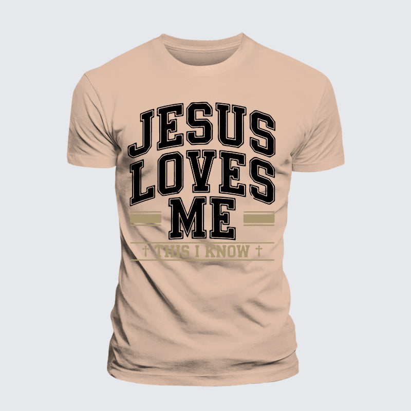 Luxe Mercerized Cotton Tee - Jesus Love Me This I Know