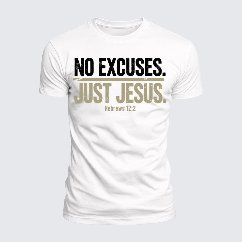 Luxe Mercerized Cotton Tee - No Excuses Just Jesus