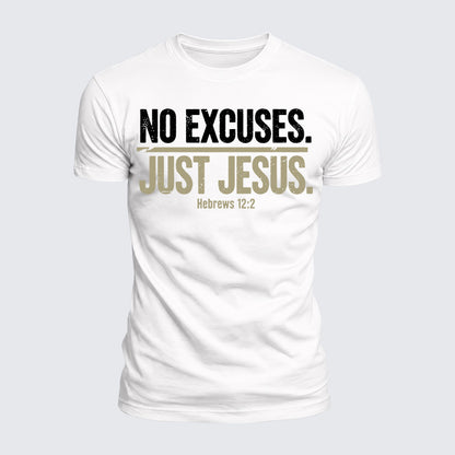 Luxe Mercerized Cotton Tee - No Excuses Just Jesus