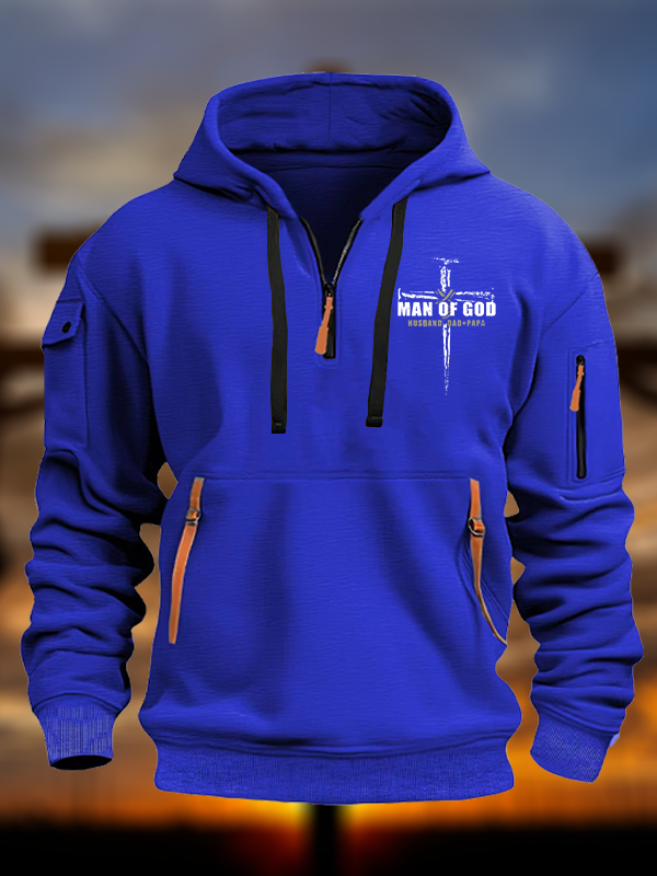 Man of God Jesus God Christian Zipper Hoodies
