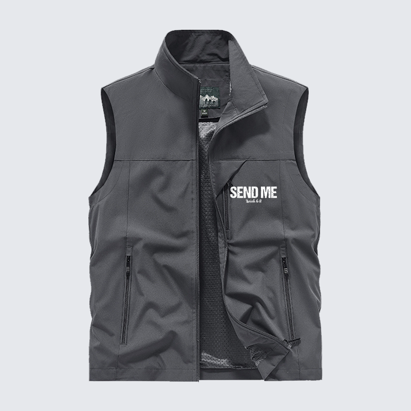 Isaiah 6:8 - SEND ME Jesus God Christian Outdoor Quick-dry Vest