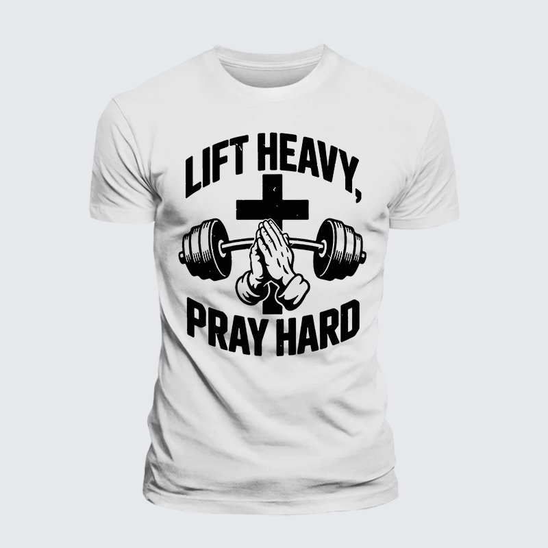 Luxe Mercerized Cotton Tee - Lift Heavy Pray Hard