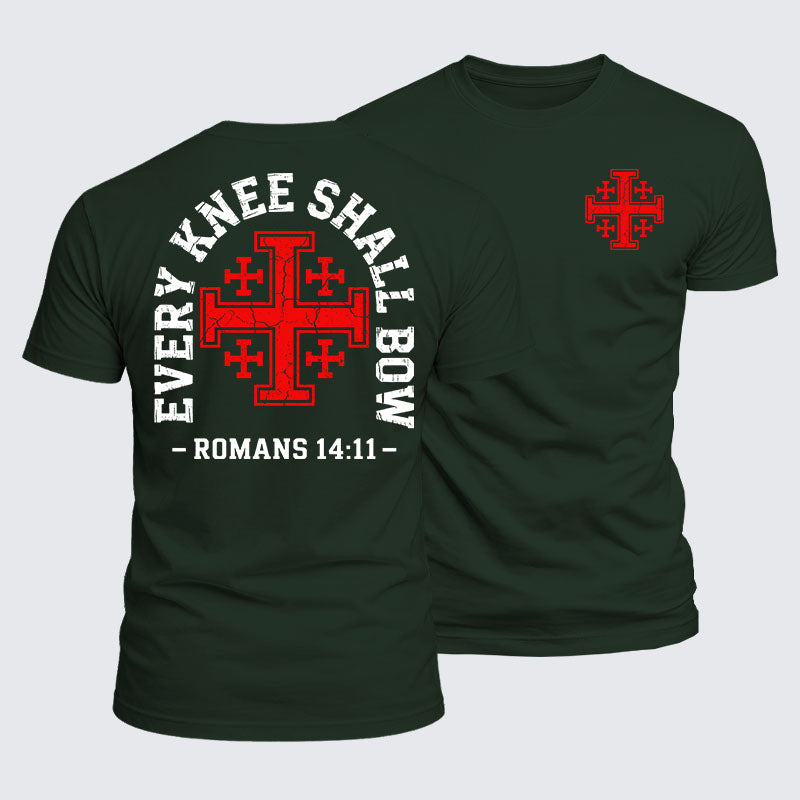 Luxe Mercerized Cotton Tee -  Every Knee Will Bow