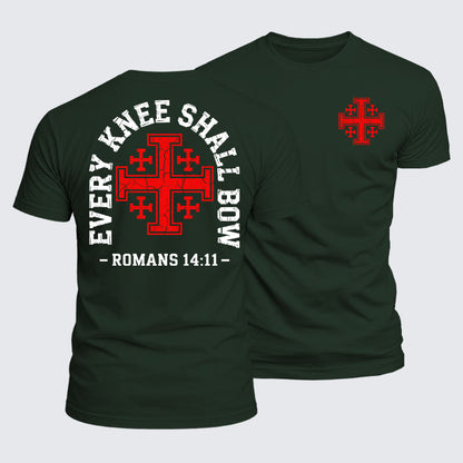 Luxe Mercerized Cotton Tee -  Every Knee Will Bow