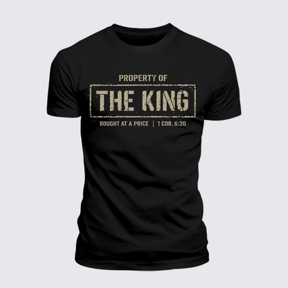 Luxe Mercerized Cotton Tee - Property of The king 1 Cor. 6:20