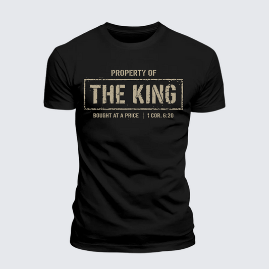 Luxe Mercerized Cotton Tee - Property of The king 1 Cor. 6:20