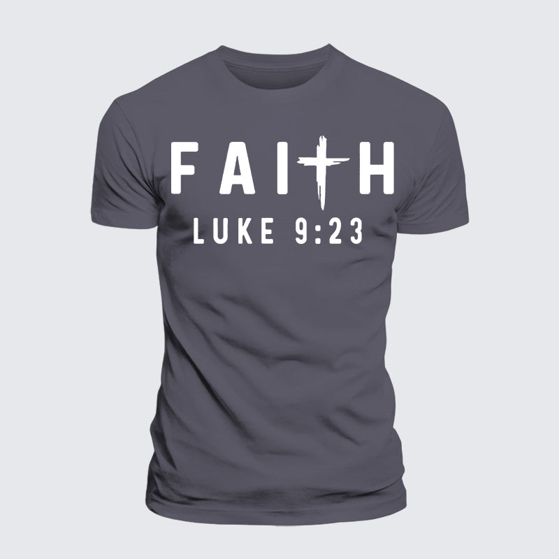 Luxe Mercerized Cotton Tee - Luke 9:23