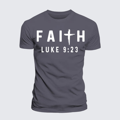 Luxe Mercerized Cotton Tee - Luke 9:23