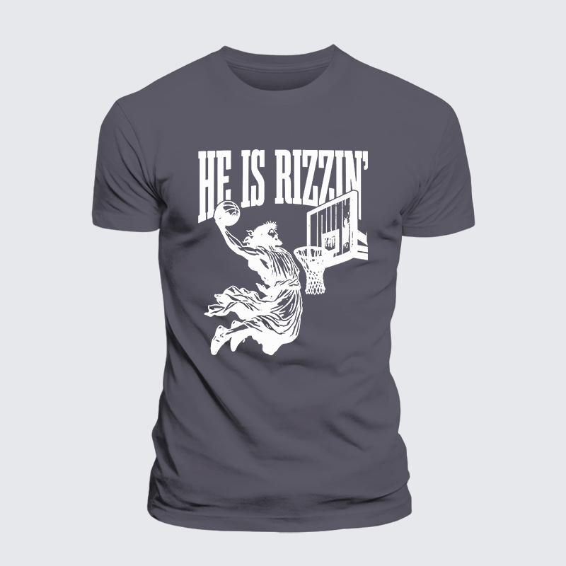 Luxe Mercerized Cotton Tee - He Is Rizzin