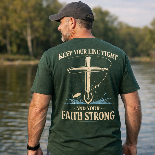Keep Your Line Tight And Your Faith Strong T-Shirt