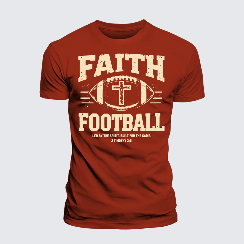 Luxe Mercerized Cotton Tee - FAITH & FOOTBALL