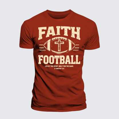 Luxe Mercerized Cotton Tee - FAITH & FOOTBALL