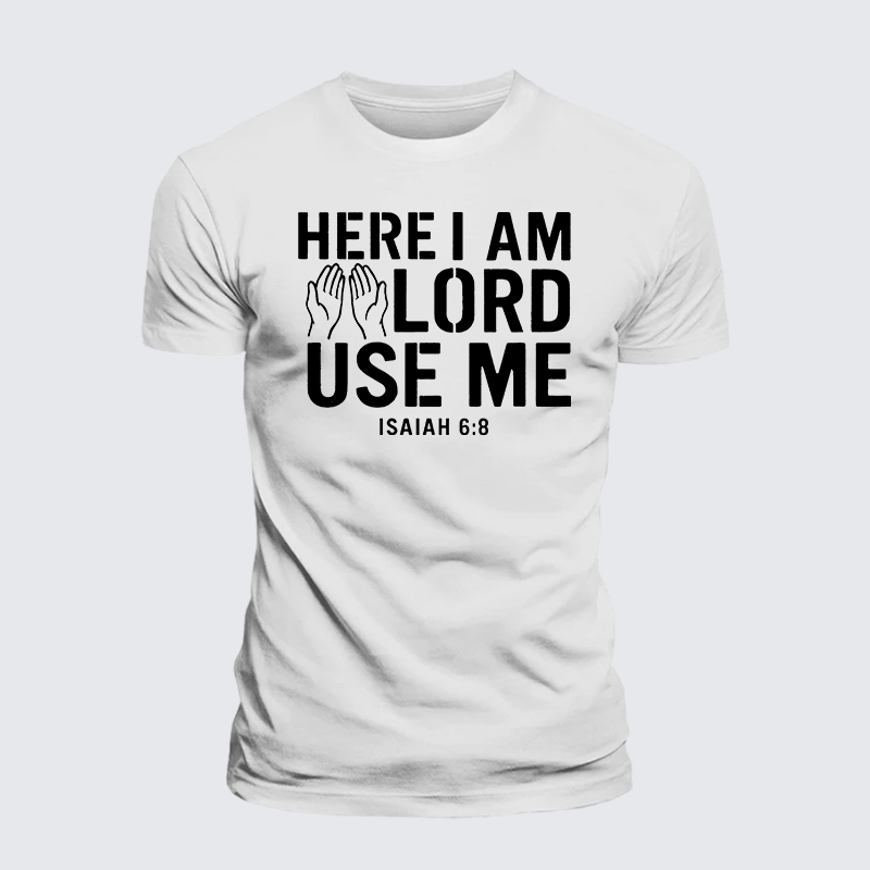 Luxe Mercerized Cotton Tee - Here l am Lord Use Me