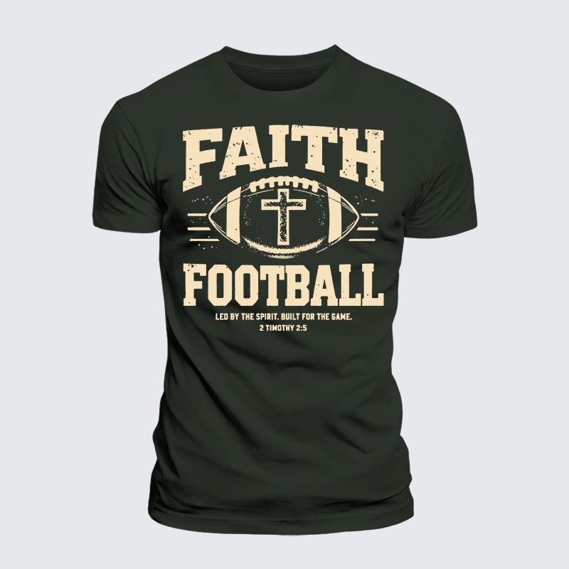 Luxe Mercerized Cotton Tee - FAITH & FOOTBALL