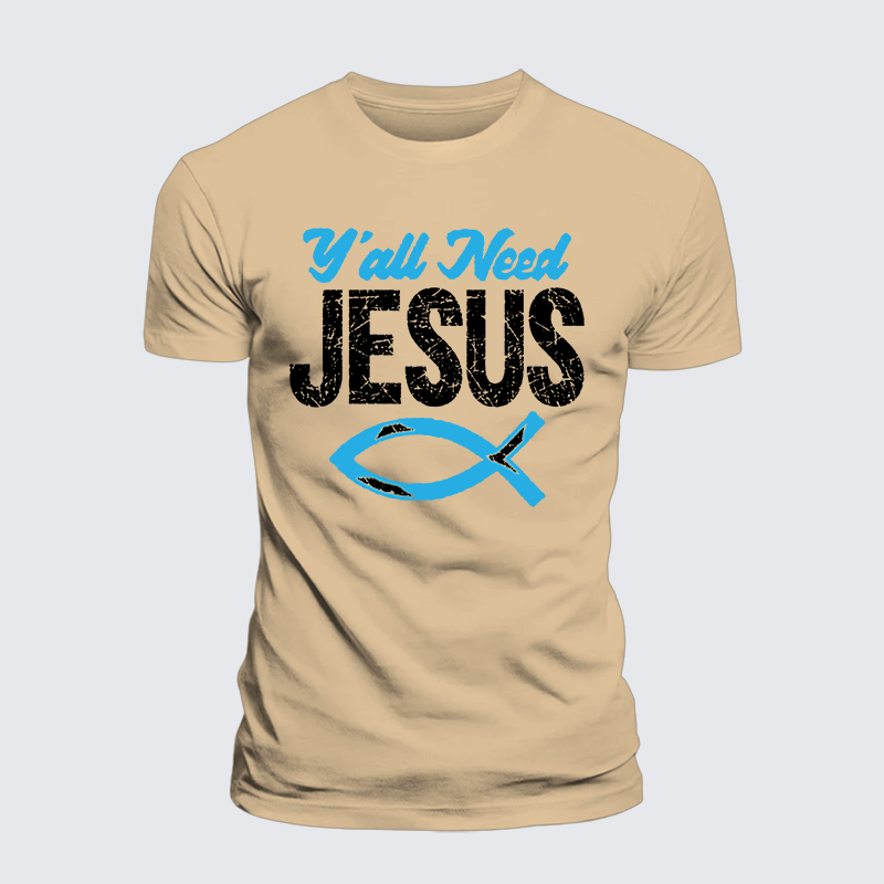 Luxe Mercerized Cotton Tee - Y'all Need Jesus