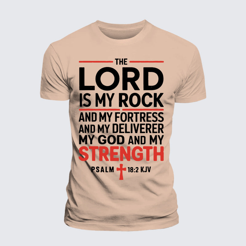 Luxe Mercerized Cotton Tee - Lord Is My Rock