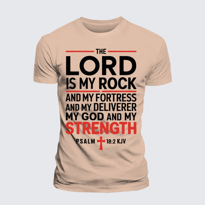 Luxe Mercerized Cotton Tee - Lord Is My Rock