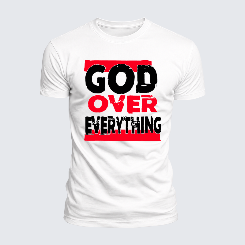 Luxe Mercerized Cotton Tee - God Over Everything