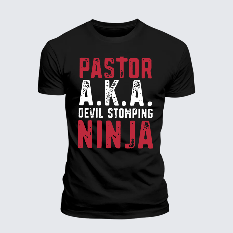 Luxe Mercerized Cotton Tee - Pastor Aka Devil Stomping Ninja