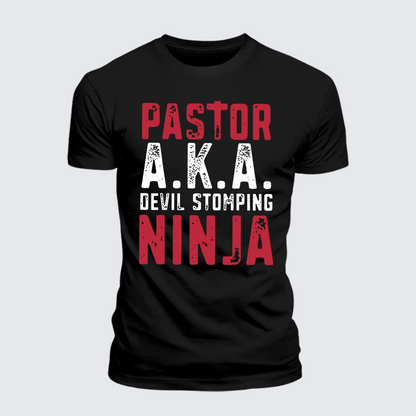 Luxe Mercerized Cotton Tee - Pastor Aka Devil Stomping Ninja