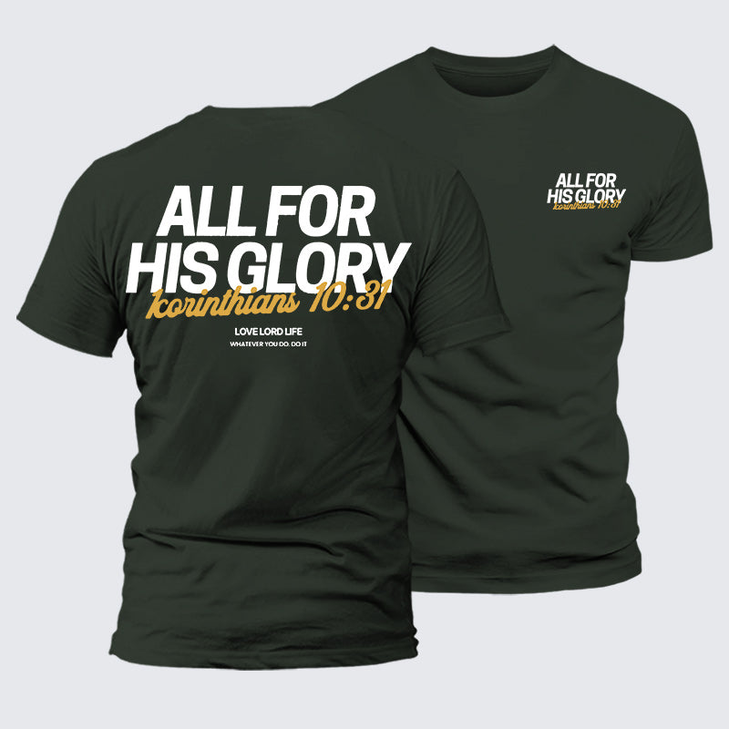 Luxe Mercerized Cotton Tee - All For His Glory