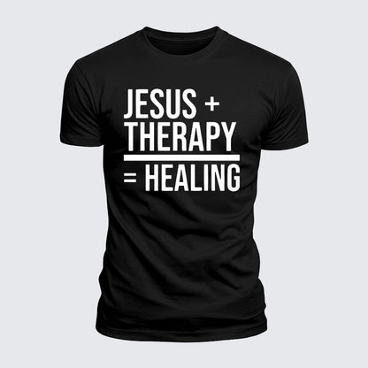 Luxe Mercerized Cotton Tee - Jesus Therapy Healing