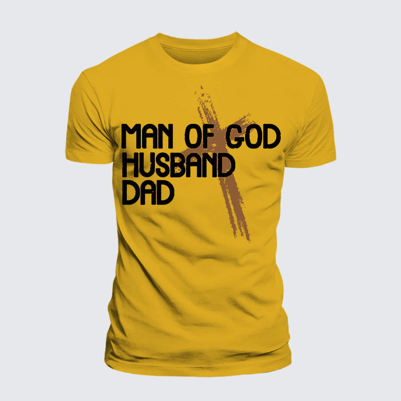 Luxe Mercerized Cotton Tee - Man Of God Husband Dad