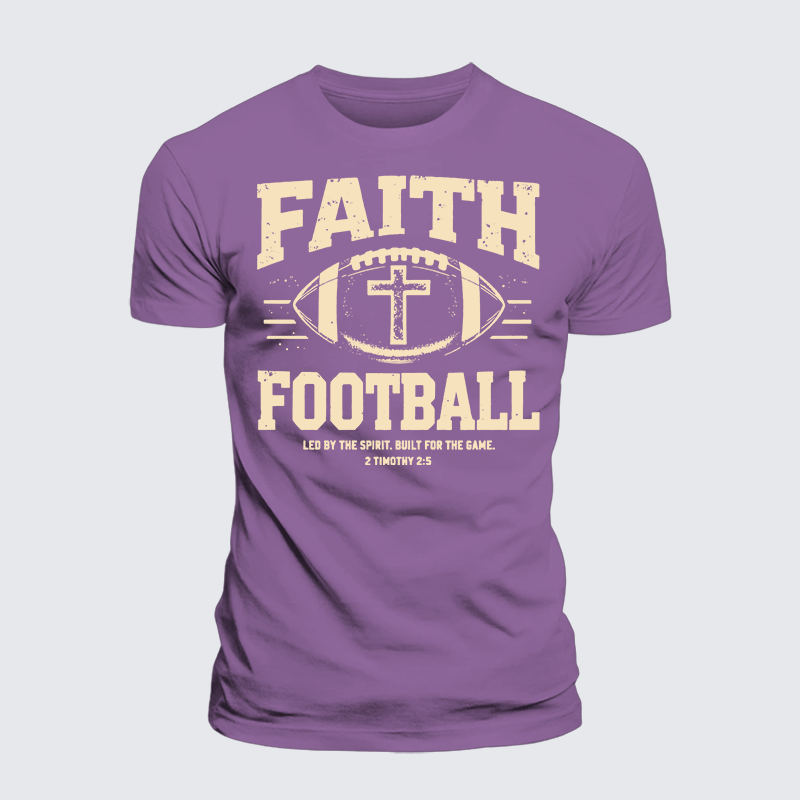 Luxe Mercerized Cotton Tee - FAITH & FOOTBALL