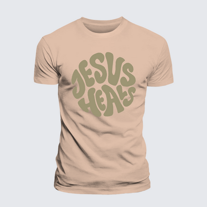 Luxe Mercerized Cotton Tee - Jesus Heals