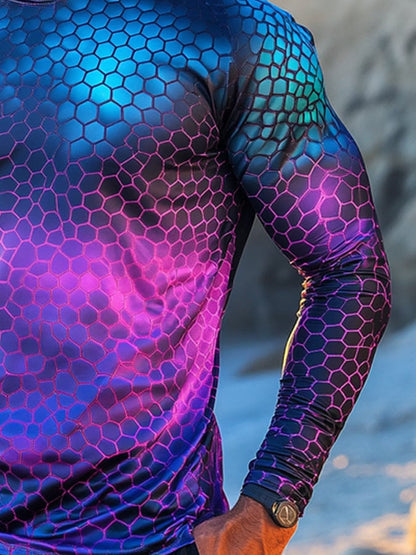 Men's Outdoor Sun Protection Breathable Cool Hooded Sun Protection Long Sleeve Top