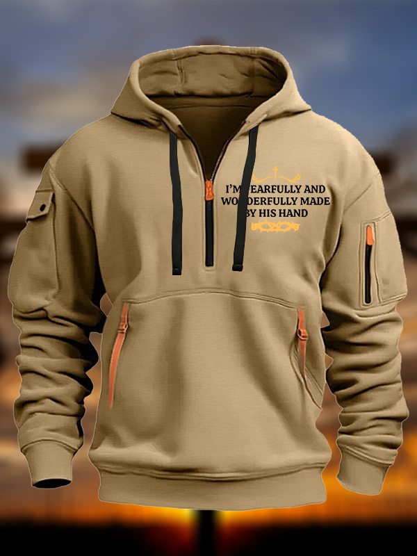 I’m Fearfully And Wonderfully Made By His Hand Jesus God Christian Zipper Hoodies