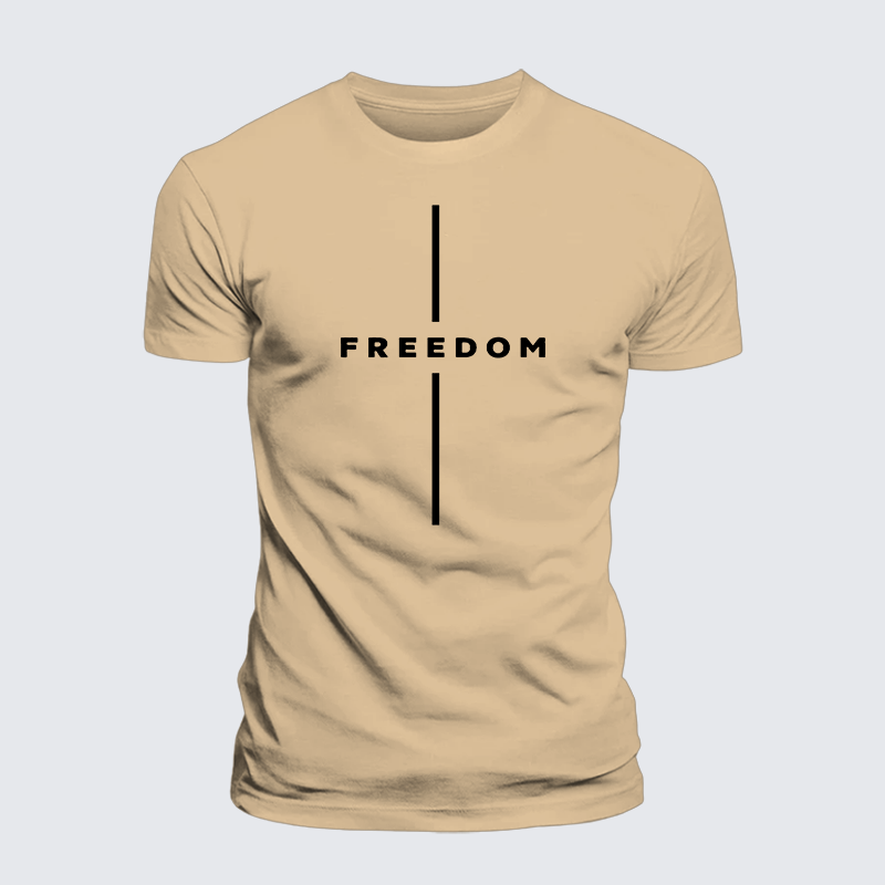 Luxe Mercerized Cotton Tee - Freedom Is Not Free
