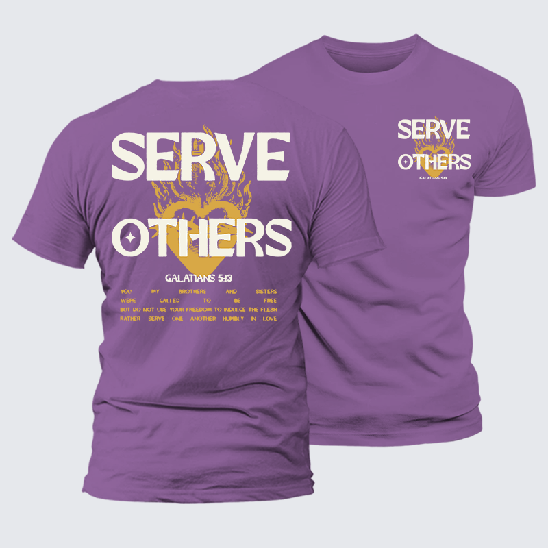 Luxe Mercerized Cotton Tee - Serve Others