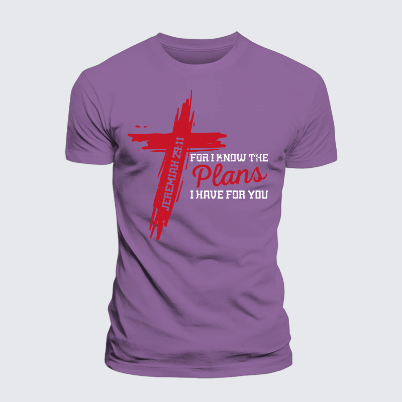 Luxe Mercerized Cotton Tee - I Know The Plans I Have For You