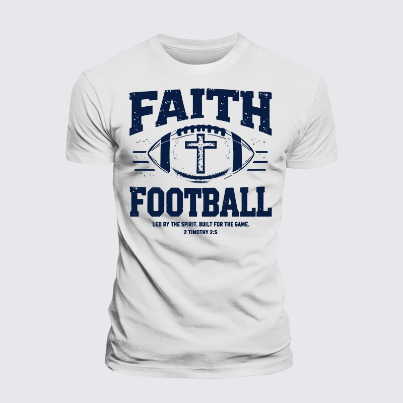 Luxe Mercerized Cotton Tee - FAITH & FOOTBALL