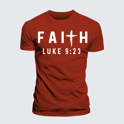 Luxe Mercerized Cotton Tee - Luke 9:23