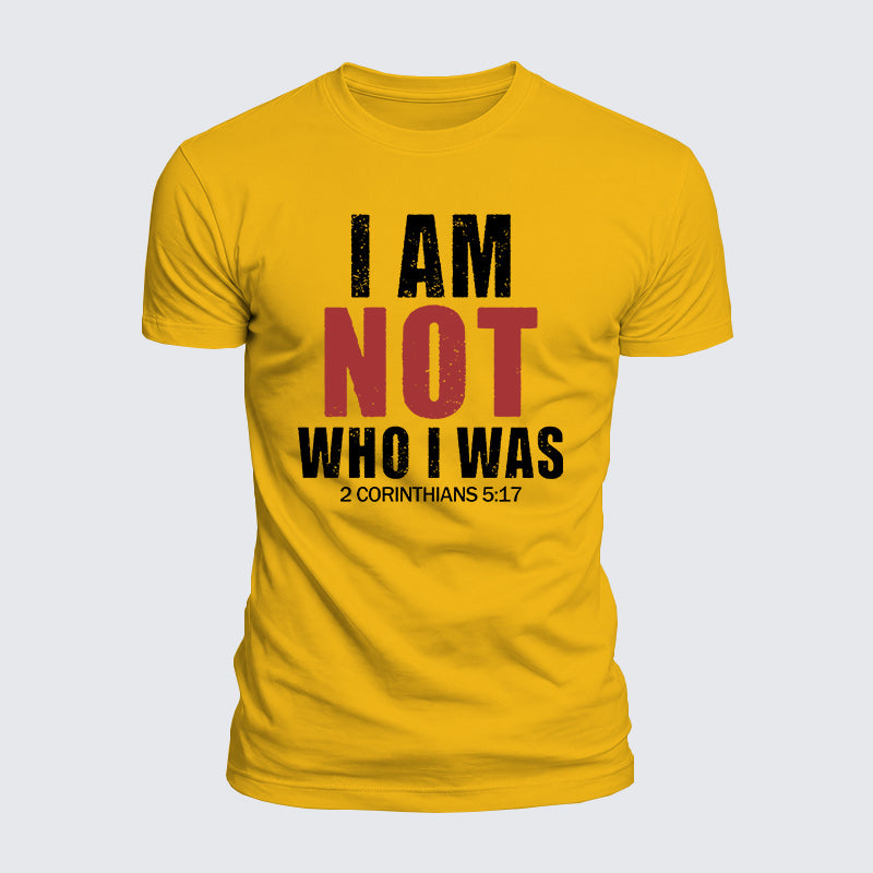 Luxe Mercerized Cotton Tee - I Am Not Who I Was