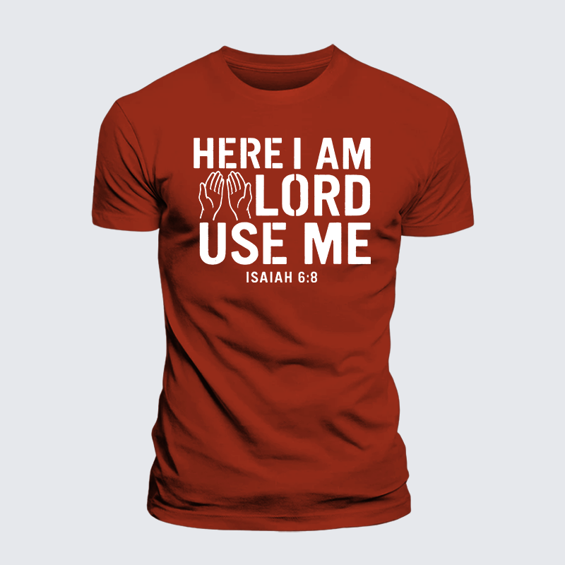 Luxe Mercerized Cotton Tee - Here l am Lord Use Me