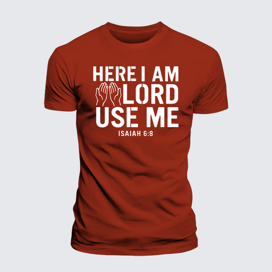 Luxe Mercerized Cotton Tee - Here l am Lord Use Me