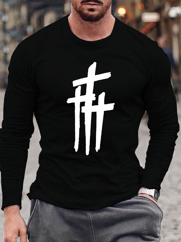 Casual Faith Printed Long Sleeve T-Shirt