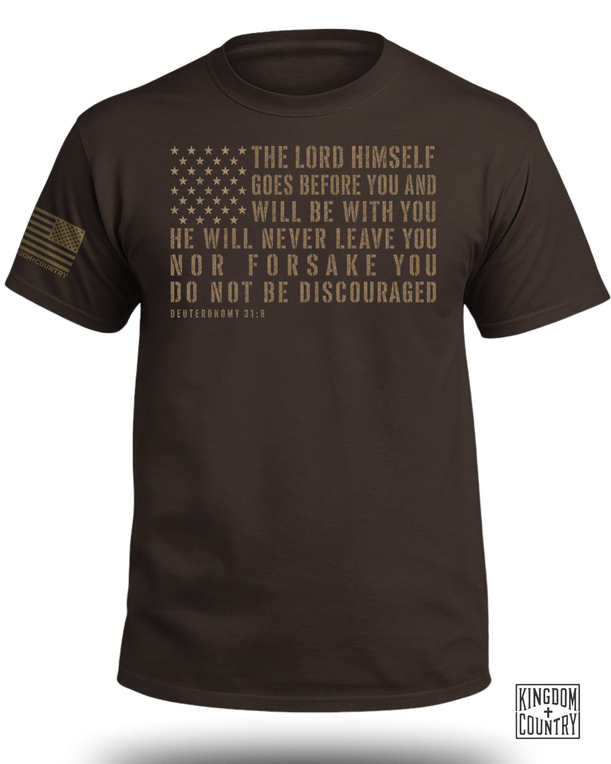 The Lord Himself Goes Before You Flag T-Shirt