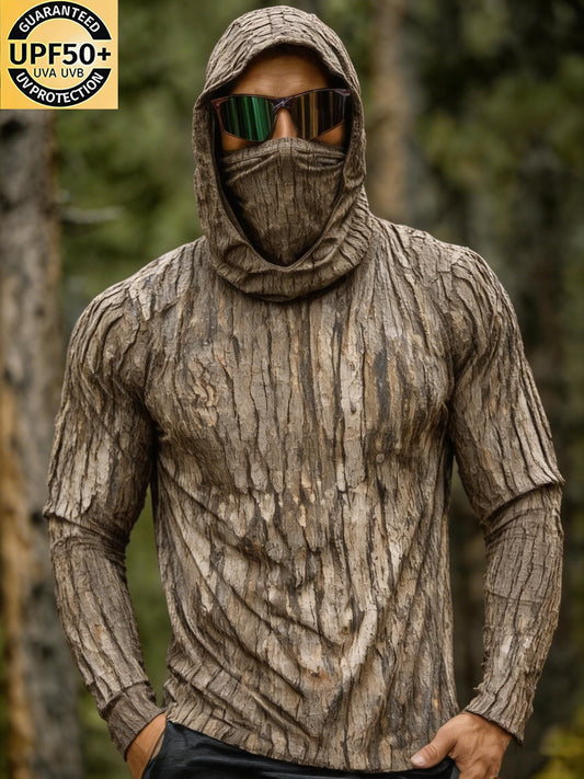 Men's Tactical Long Sleeve Rash Guard for Fishing Hiking Hunting