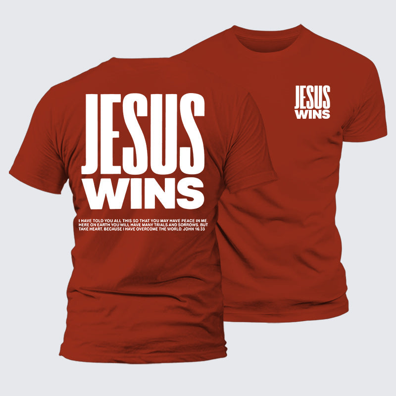 Luxe Mercerized Cotton Tee - Jesus Wins